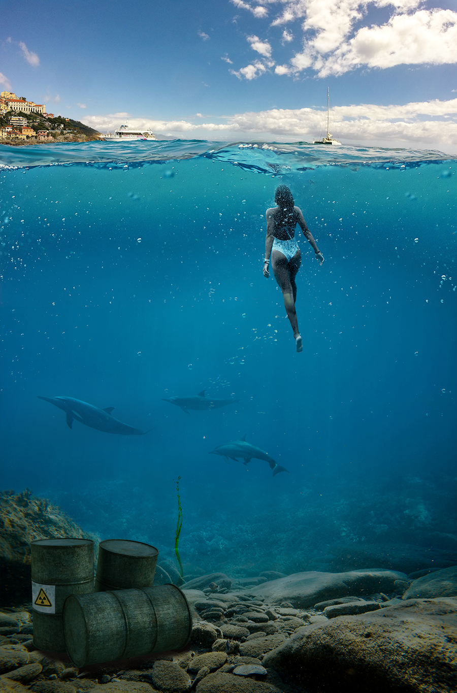 ouvre les yeux - underwater
